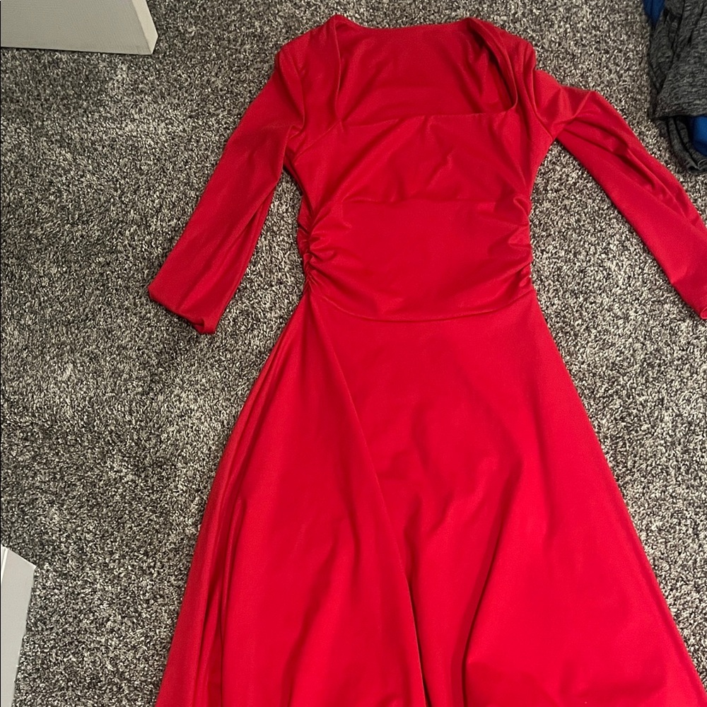 Elegant Red Women's Dress